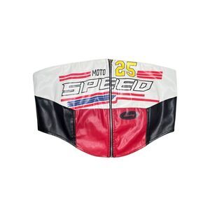 NWT Fashion Nova I Always With Faux Leather Front Zip Tube Top